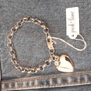 Park Lane charm bracelet with heart and crystal